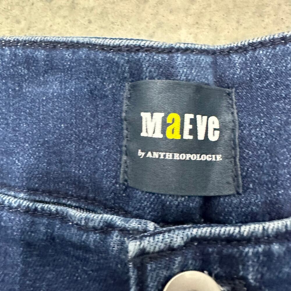 Anthropologie Maeve Corseted High Rise Wide Leg Jeans Plus sz 26W - Picture 4 of 11
